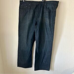 Relaxed Blue Jeans with Straight-Leg Cut